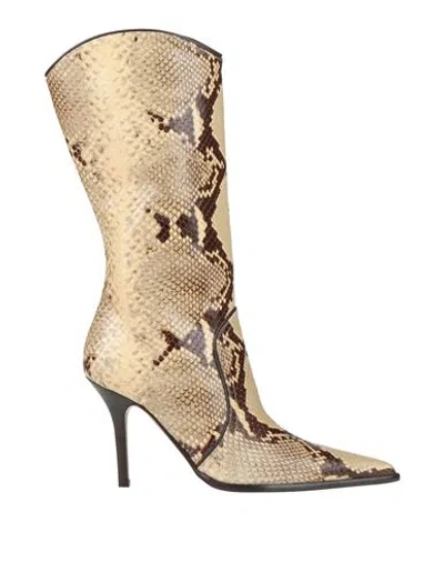 PARIS TEXAS PARIS TEXAS WOMAN BOOT YELLOW SIZE 8 CALFSKIN