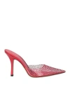 Paris Texas Woman Mules & Clogs Red Size 8 Pvc - Polyvinyl Chloride, Textile Fibers In Red