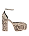Paris Texas Woman Pumps Beige Size 8 Leather In Beige