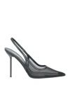 Paris Texas Woman Pumps Black Size 6 Textile Fibers In Black