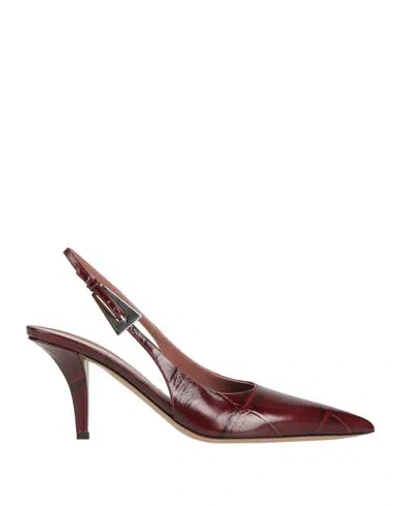 Paris Texas Woman Pumps Burgundy Size 7 Leather