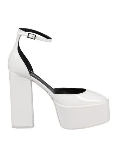 Paris Texas Woman Pumps White Size 8 Soft Leather