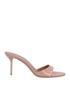 Paris Texas Woman Sandals Antique Rose Size 10 Leather In Pink