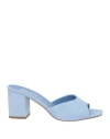 Paris Texas Woman Sandals Azure Size 7.5 Soft Leather In Blue