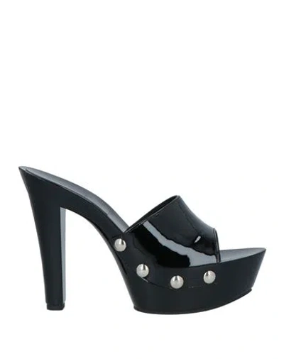 Paris Texas Woman Sandals Black Size 11 Soft Leather
