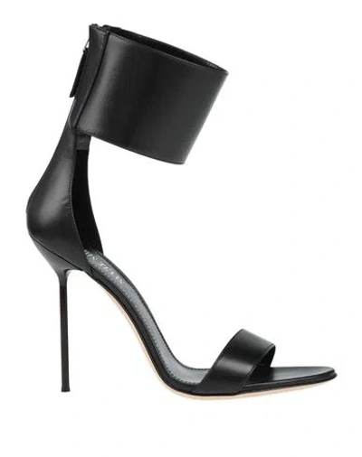 Paris Texas Woman Sandals Black Size 8 Leather