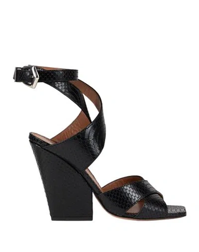 Paris Texas Woman Sandals Black Size 8 Leather