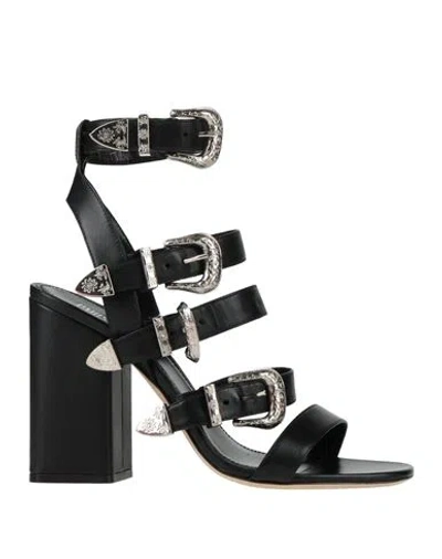 Paris Texas Woman Sandals Black Size 8 Leather