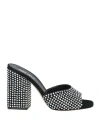 Paris Texas Holly Anja Embellished Suede Mules In Black