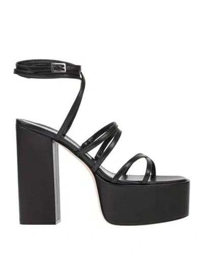 Paris Texas Woman Sandals Black Size 11 Soft Leather