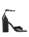Paris Texas Woman Sandals Black Size 9.5 Soft Leather
