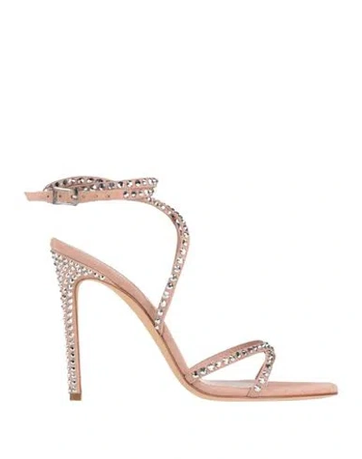 Paris Texas Woman Sandals Blush Size 11 Soft Leather In Pink