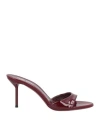 Paris Texas Woman Sandals Burgundy Size 8 Leather