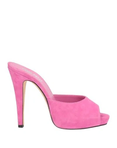 Paris Texas Woman Sandals Fuchsia Size 5 Soft Leather In Pink