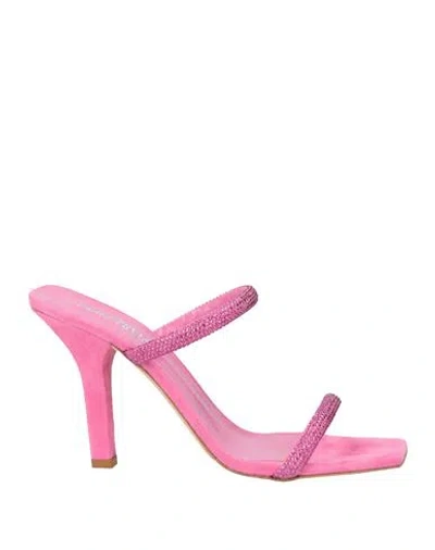 Paris Texas Woman Sandals Fuchsia Size 5.5 Leather In Pink