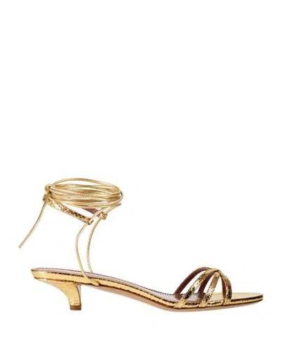 Paris Texas Woman Sandals Gold Size 7 Leather