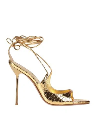 Paris Texas Woman Sandals Gold Size 8 Leather