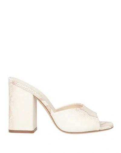 Paris Texas Woman Sandals Ivory Size 7 Leather In White