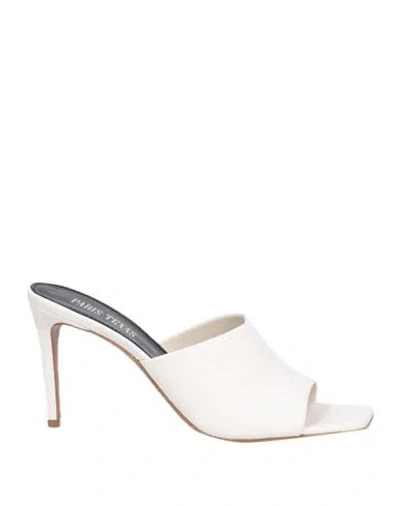 Paris Texas Woman Sandals Ivory Size 6 Leather In White