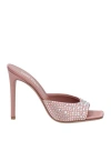 Paris Texas Holly Crystal-embellished Mules In Beige