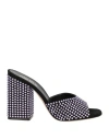 Paris Texas Holly Anja Embellished Suede Mules In Purple