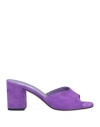 Paris Texas Woman Sandals Mauve Size 7.5 Soft Leather In Purple
