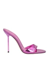 Paris Texas Woman Sandals Mauve Size 8 Soft Leather In Purple