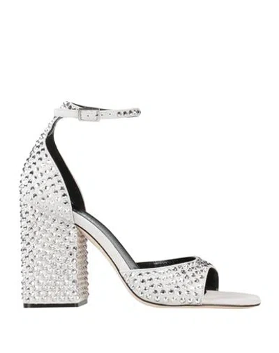 Paris Texas Woman Sandals Off White Size 6.5 Leather