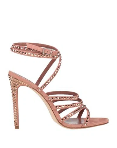 Paris Texas Woman Sandals Pastel Pink Size 8 Leather