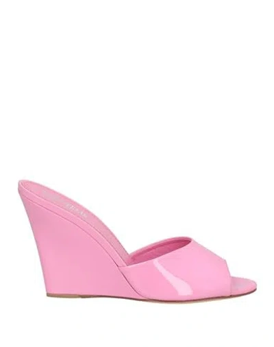 Paris Texas Woman Sandals Pink Size 8 Soft Leather In Pink