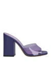 Paris Texas Anja 110mm Mules In Purple