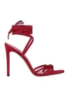 Paris Texas Woman Sandals Red Size 6 Soft Leather In Red
