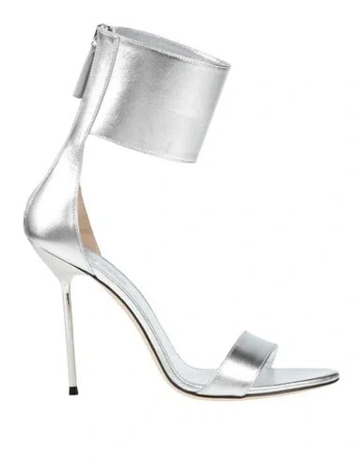 Paris Texas Woman Sandals Silver Size 8 Leather
