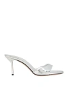 Paris Texas Woman Sandals Silver Size 8 Leather