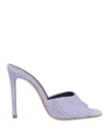 Paris Texas Ladies Light Amethyst Hollywood 75 Mules In Blue