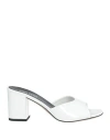 Paris Texas Woman Sandals White Size 11 Soft Leather