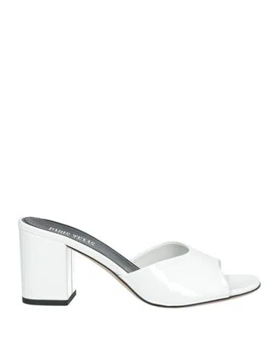 Paris Texas Woman Sandals White Size 11 Soft Leather