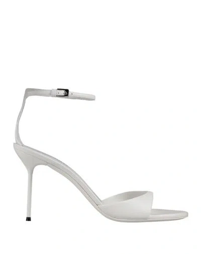 Paris Texas Woman Sandals White Size 9 Leather