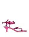 Paris Texas Toe Strap Sandals In Pink