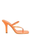 Paris Texas Woman Toe Strap Sandals Orange Size 10 Soft Leather In Orange