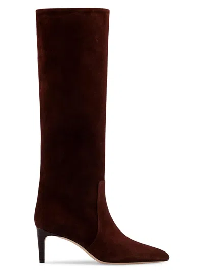 Paris Texas Women's 60mm Suede Knee-high Boots In Red