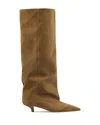 Paris Texas 35mm Ines Suede Tall Boots In Desert