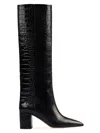 Paris Texas Women's Anja 70mm Crocodile-embossed Leather Boots In Carbone