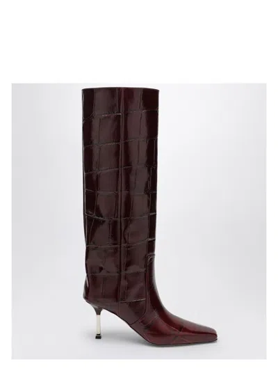 PARIS TEXAS WOMEN'S BETTINA HIGH BOOT WITH COCONUT EFFECT