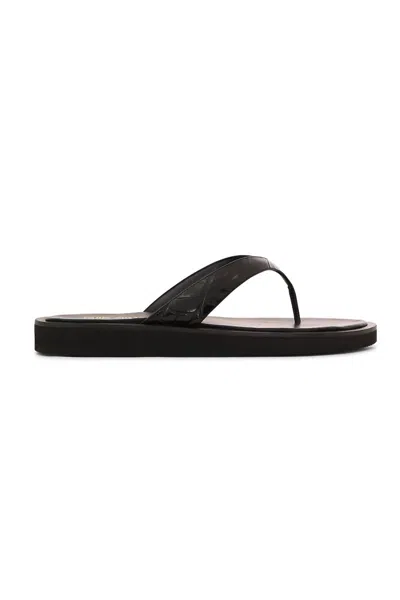 Paris Texas Women's Brooklyn Thong Sandals In Carbone In Black