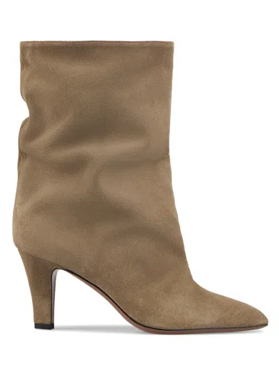 Paris Texas Women's Elsa 75mm Suede Ankle Boots In Brown