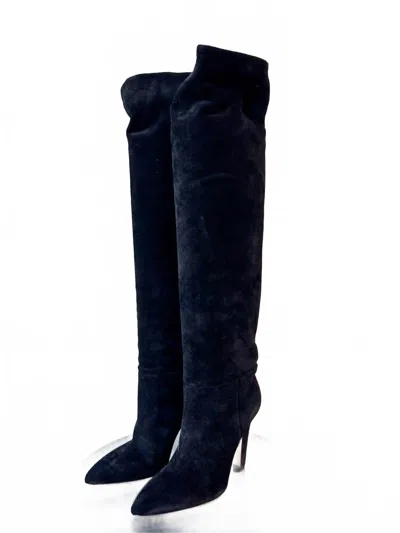 Paris Texas Women's Elsa Over The Knee Boots In Black In Blue