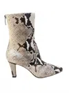 Paris Texas Women's Elsa Zipped Ankle Boot In Printed Python In Multi