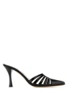 Paris Texas Black Leather Nadia Mules