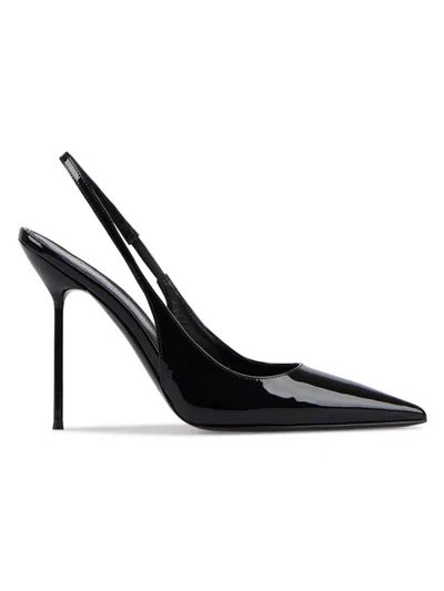 Paris Texas Women's Lidia 100mm Patent Leather Slingback Pumps In Black
